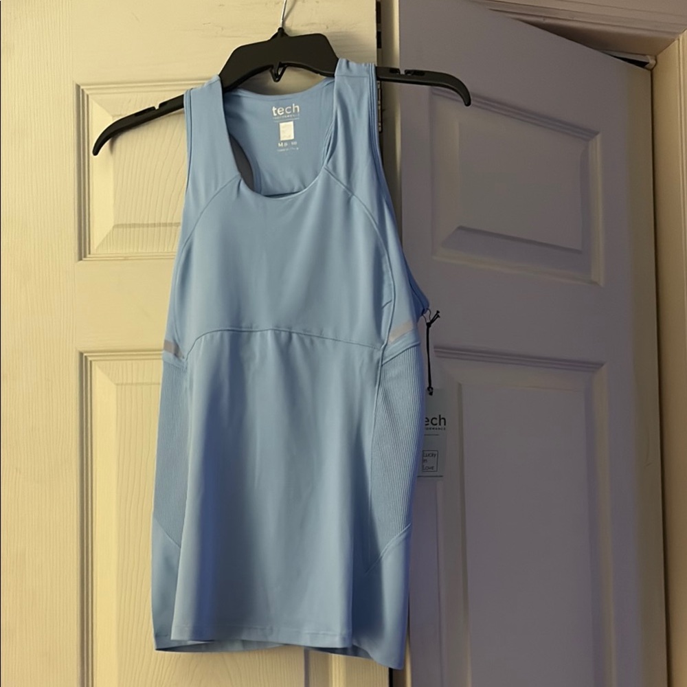 Luck in Love Women's Blue Tank Top